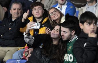 La afición del Dépor, en el partido ante la Real B