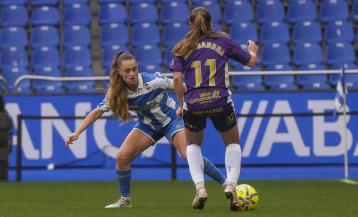 Aleksandra encara a Vera en el partido del pasado domingo entre Deportivo y Costa Adeje Tenerife