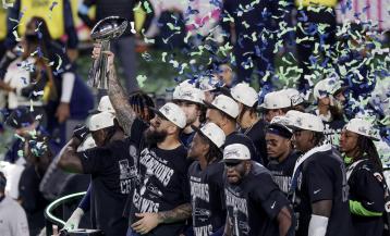 Los Seahawks celebran su segundo título de NFL