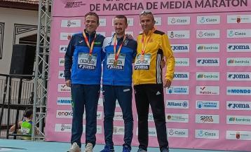 Iván Morales, campeón de España máster de medio maratón de marcha