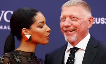 El extenista alemán Boris Becker y su pareja Lilian de Carvalho