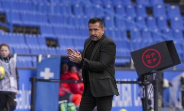 Fran Alonso en el encuentro entre Deportivo y Costa Adeje Tenerife