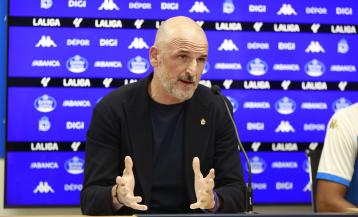 Fernando Soriano, durante una rueda de prensa esta temporada