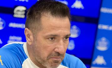 Fran Alonso en la sala de prensa de Abegondo
