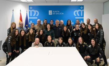 O Victoria CF feminino, na Xunta de Galicia