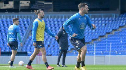Lucas Pérez entrenando con el Depor @Javier Alborés (6)