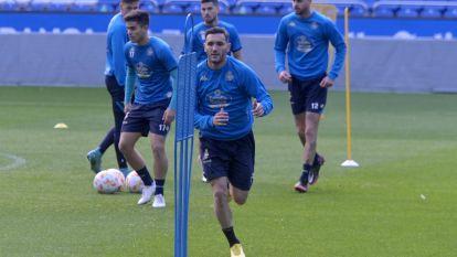 Lucas Pérez entrenando con el Depor @Javier Alborés (21)