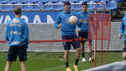 Lucas Pérez entrenando con el Depor @Javier Alborés (9)