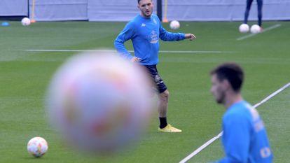 Lucas Pérez entrenando con el Depor @Javier Alborés (14)