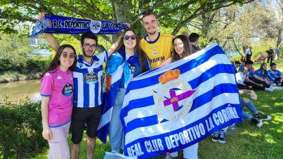 La aficion del Depor en A Malata (5)