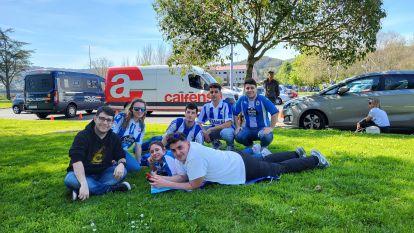 La aficion del Depor en A Malata (1)