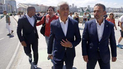 Llegada de Bebeto y Mauro Silva a A Coruña @quintana (1)