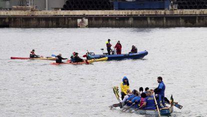 Primera regata de piragüismo que organiza el Real Club Náutico de La Coruña en su centenaria historia (39)