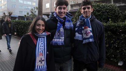 Ambiente en los aledaños de Riazor en el encuentro Dépor - Levante