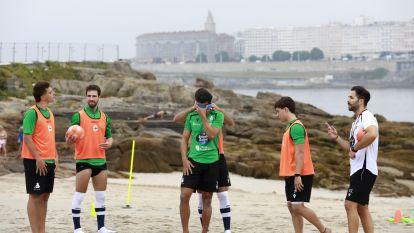 El Liceo se entrena en la playa de Riazor FOTO Patricia G. Fraga (7)