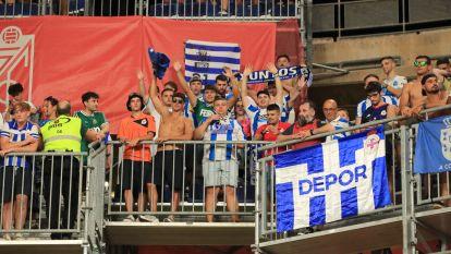 El Dépor contó con el apoyo de su afición en Granada FOTO Fernando Fernández (24)