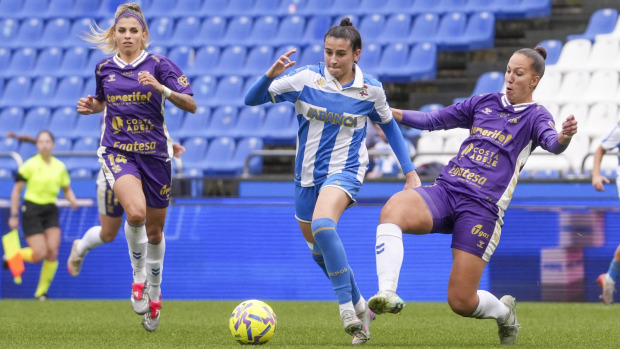 Lucía Rivas en el encuentro ante el Costa Adeje Tenerife