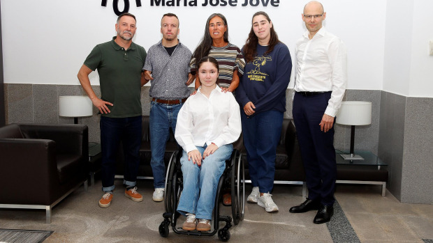 Martina Sande y Alberto Seoane, en la Fundación María José Jove