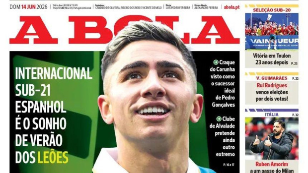 Portada de A Bola del domingo 14 de junio