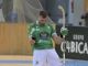 César Carballeira celebra un gol esta temporada contra el Oliveirense