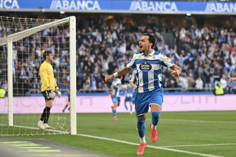 Quagliata celebra su gol ante el Córdoba