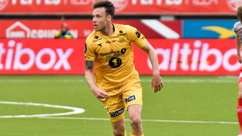 José Ángel Jurado en un partido con el José Ángel Jurado con el Bodø/Glimt