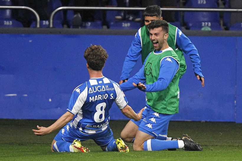 Mario Soriano en el encuentro ante el Valladolid Promesas de la temporada 2021-22