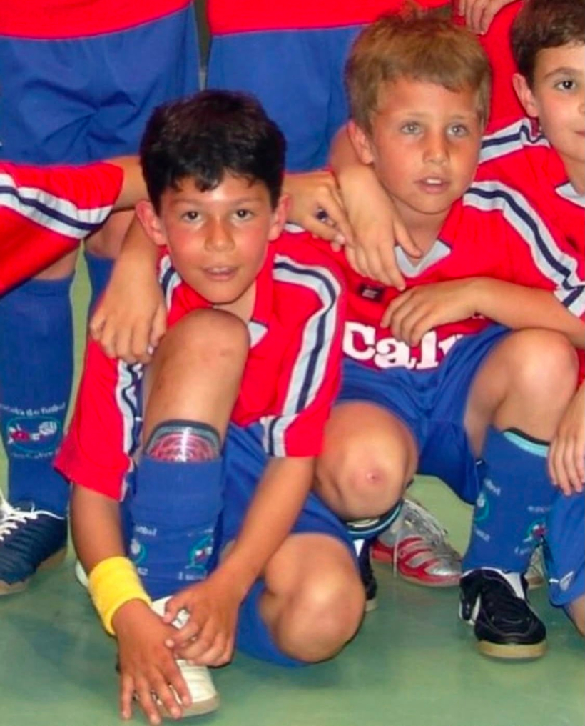 Loureiro y Angeliño en las Escuelas Luis Calvo Sanz