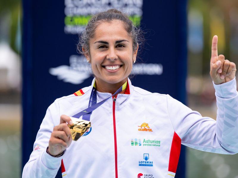 EuropaPress 4634632 19 august 2022 bavaria munich spains gold medallist maria corbera celebrates 17300032