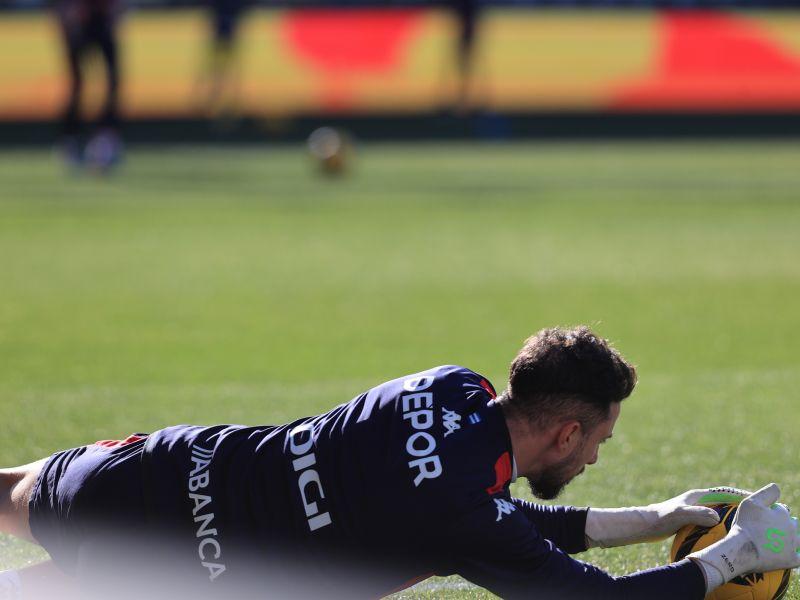 Helton Leite, durante el partido en Burgos @FernandoFernández