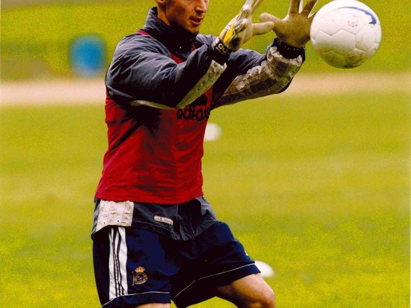Kouba entrenando con el Deportivo
