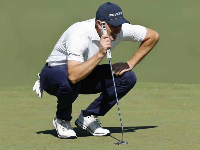 Justin Rose of England on the seventh green during the second round of the 2025 Masters Tournament at the Augusta National Golf Club in Augusta, Georgia, USA, 11 April 2025. EFE ERIK S. LESSER