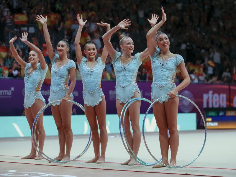 El conjunto español de gimnasia rítmica