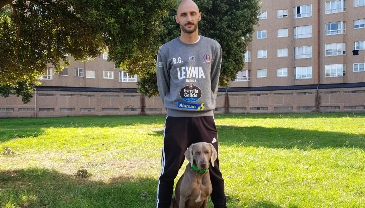 Román Gómez, del Leyma, con Brump