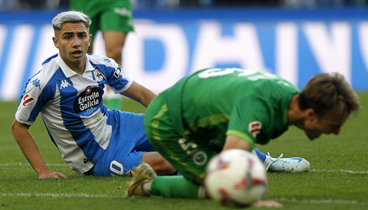 Yeremay, durante la derrota ante el Racing (1-2) que provocó la destitución de Imanol Idiakez