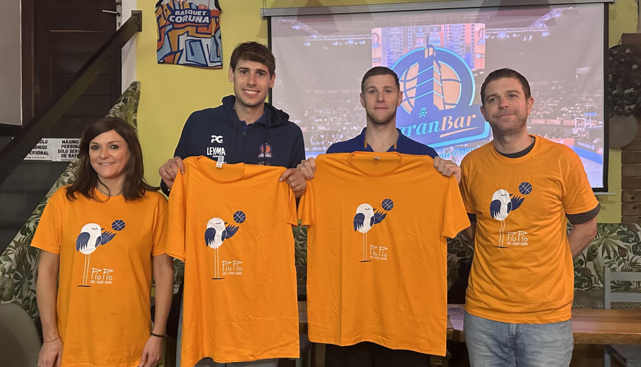 Dídac Cuevas y Paul Jorgensen, en la presentación de Laranbar