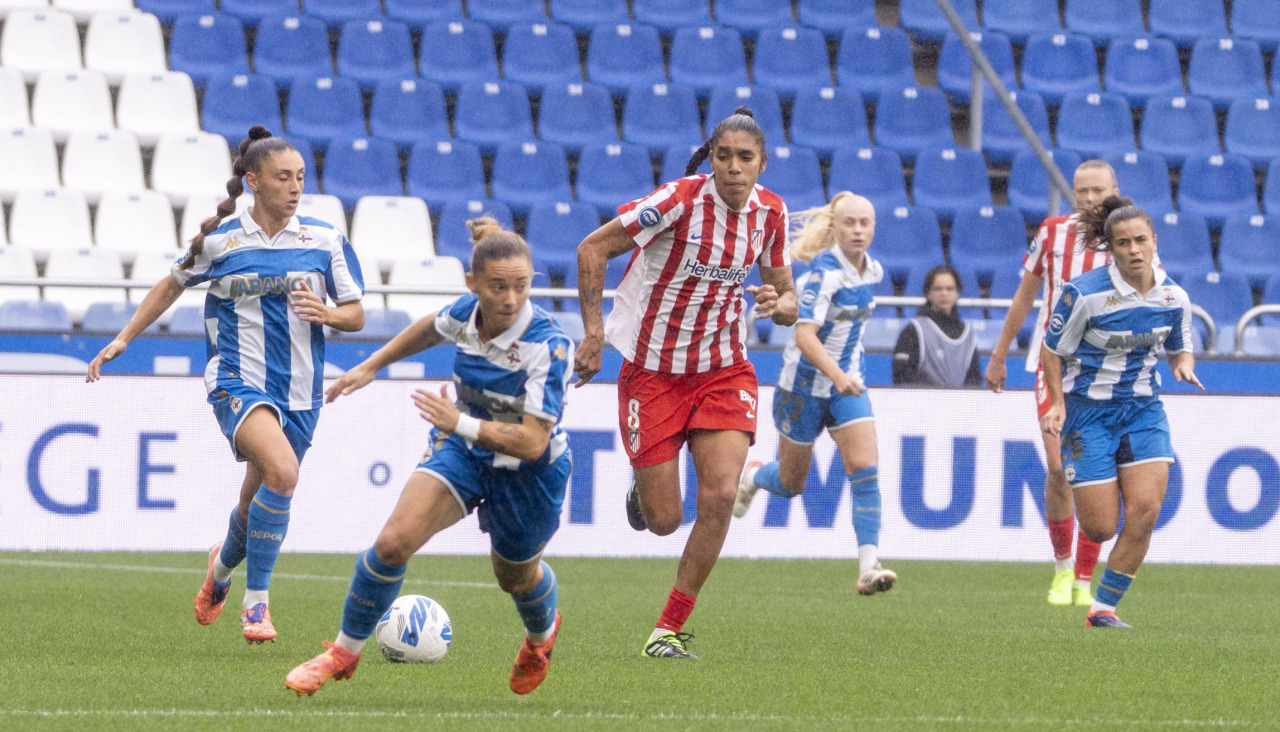 Ainhoa en el Dépor vs Atlético de Madrid