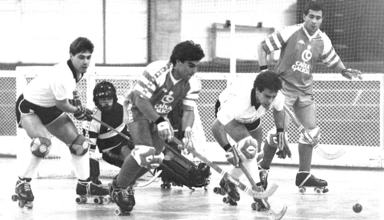 Partido entre Liceo y Dominicos en la OK Liga 1988-89