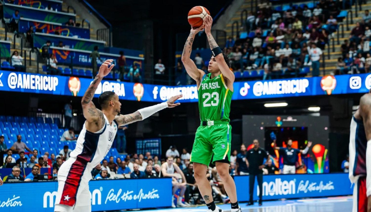 Caio Pacheco, en un partido contra Estados Unidos