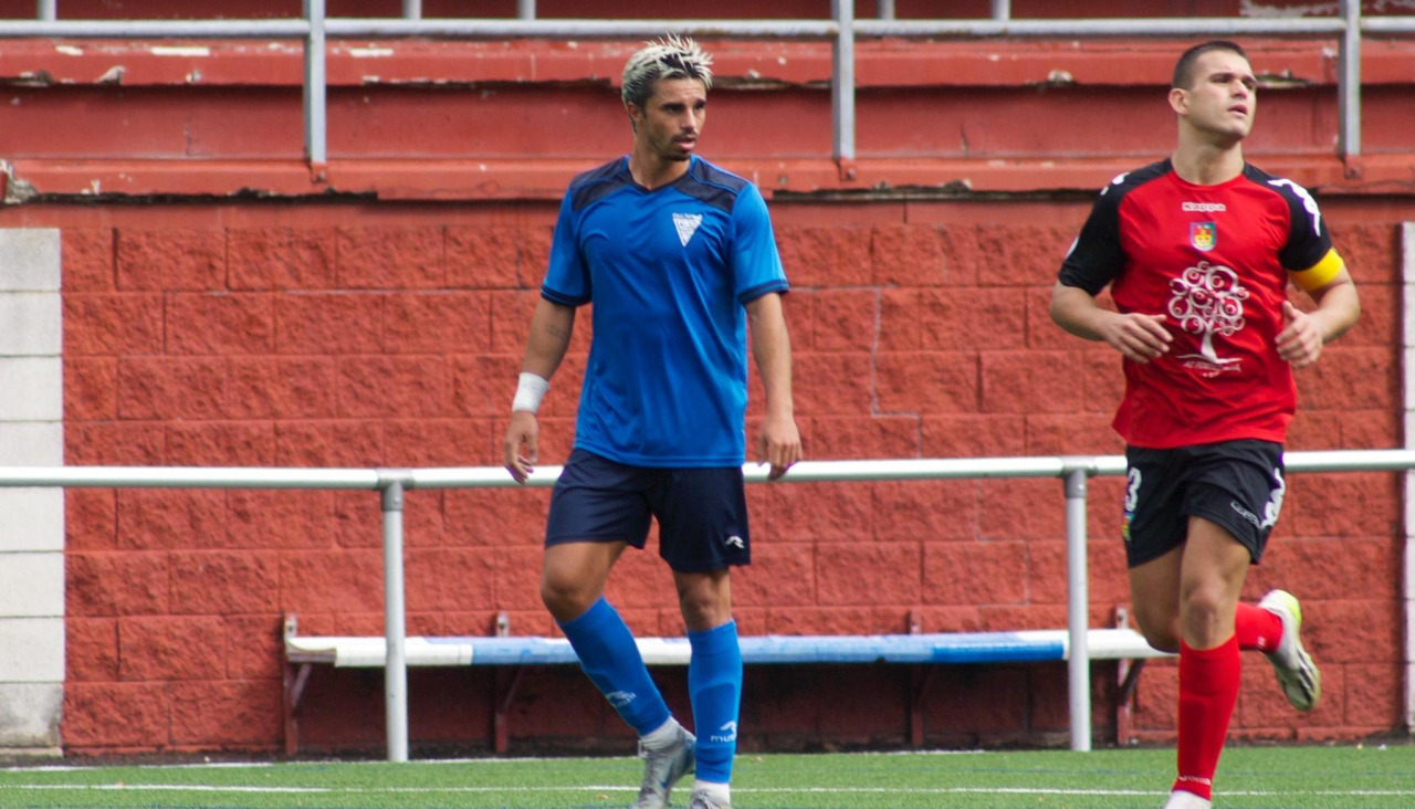 Dani García, durante un partido del Oza Juvenil