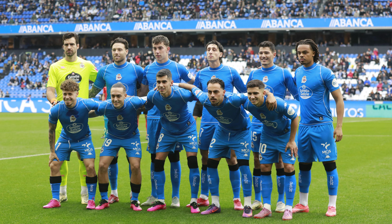 El once del Dépor ante el Ceuta