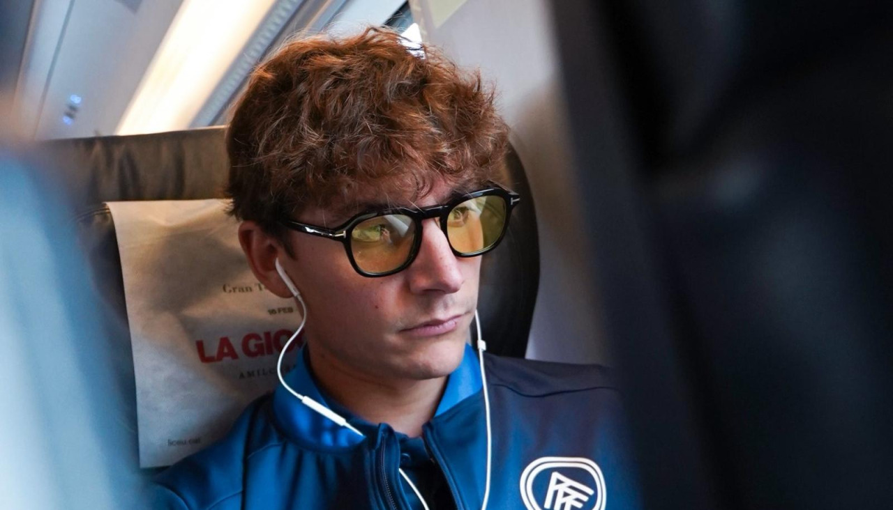 Alex Petxarroman, durante el viaje del Andorra a Valladolid el pasado fin de semana