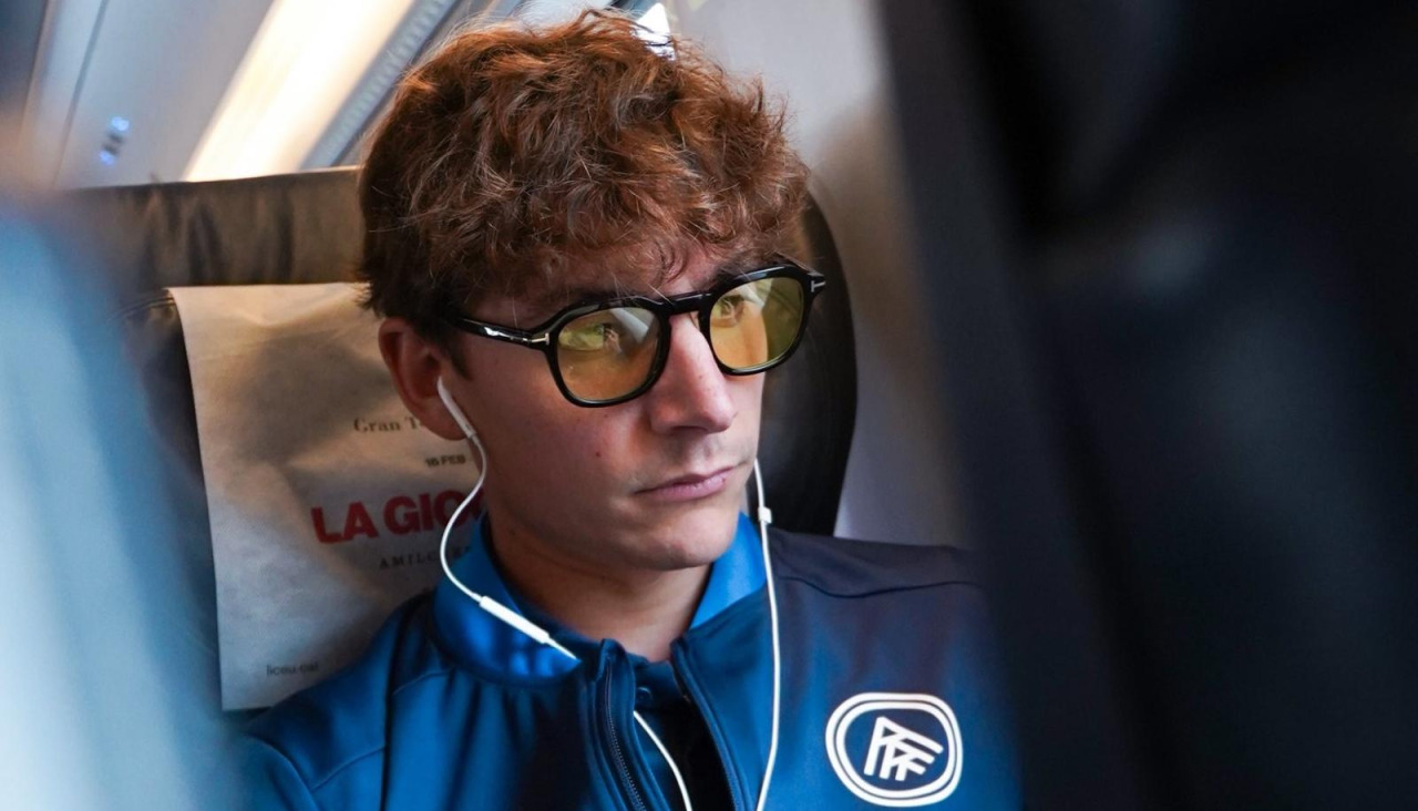 Alex Petxarroman, durante el viaje del Andorra a Valladolid el pasado fin de semana