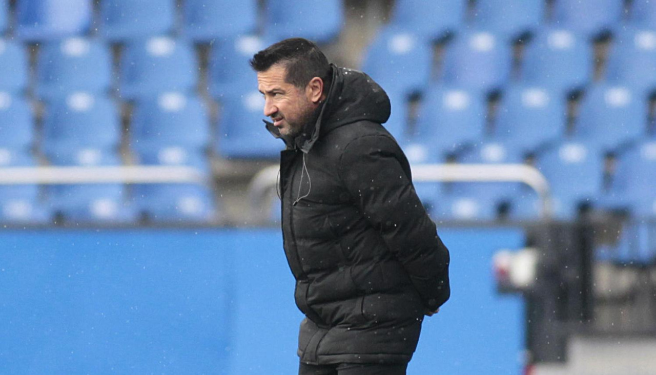 Fran Alonso en el partido de Copa de la Reina entre Deportivo y Real Sociedad