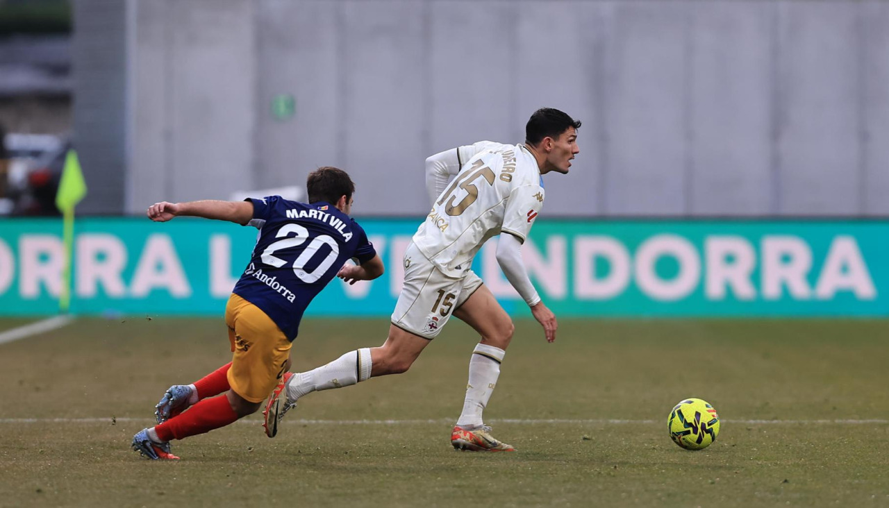 Loureiro, durante el Andorra-Dépor