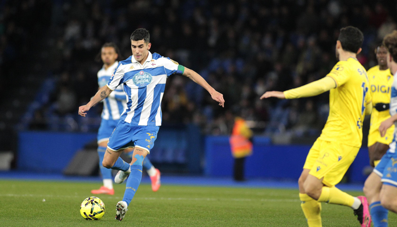 Diego Villares, en el Deportivo-Cádiz