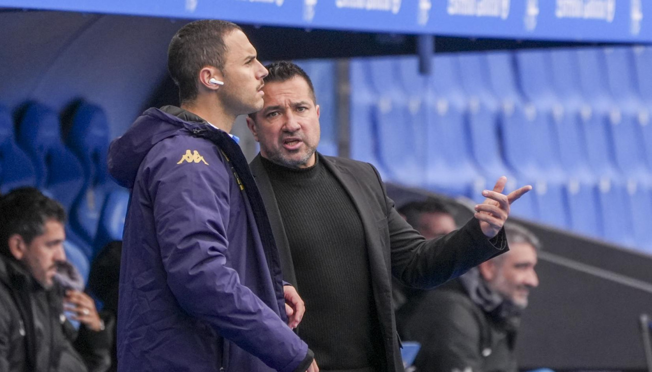 Fran Alonso en el encuentro entre Deportivo y Costa Adeje Tenerife