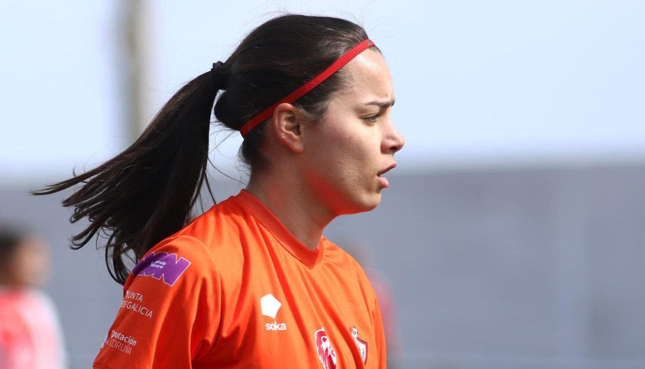 Alba Martínez, durante un partido con el Atlético San Pedro
