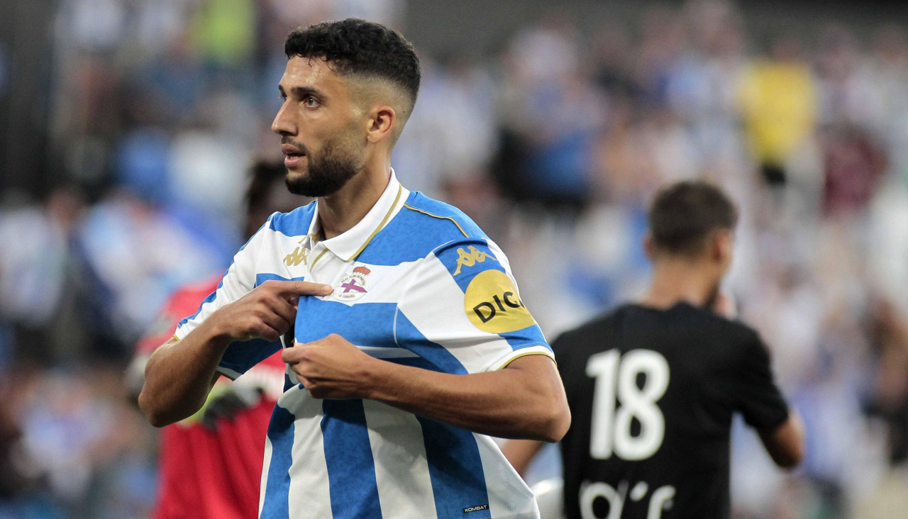 Zaka celebra un gol durante el Teresa Herrera