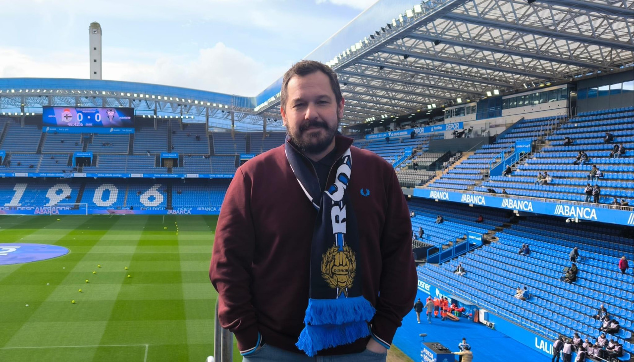 Alberto Rodríguez posa para este diario en Riazor
